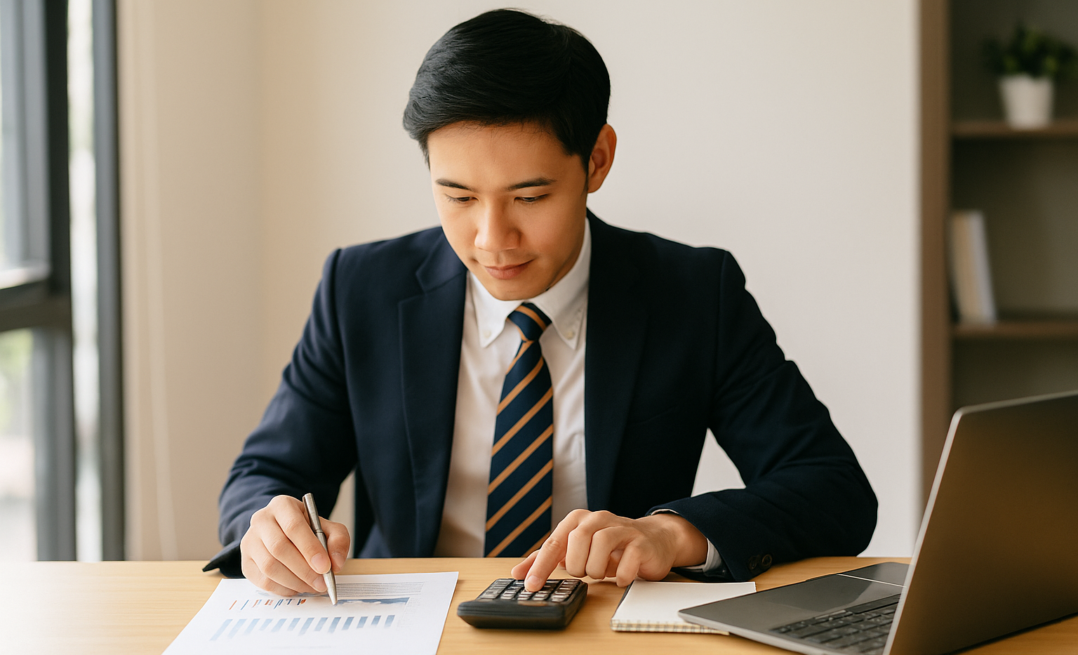 料金を確認するスタッフの様子